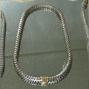 John Hardy 16” 18k/.925 Chain Necklace 8mm